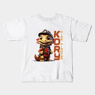 Inferno Guardian Firefighter Dragon T-Shirt "Kory" Kids T-Shirt